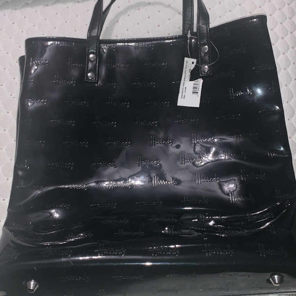 Harrod's **ALL BLACK** Shopper Bag